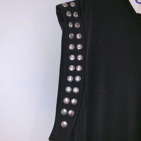 COPY - NWT Michael Kors Blk Jersey Silver Stud 2X HSTPICK - Picture 2 of 6